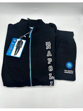 TUTA RAGAZZO SOTTUOMO FELPATA FULL ZIP SSC NAPOLI CN006FJ