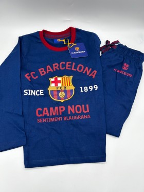 PIGIAMA BAMBINO RAGAZZO CALDO COTONE MANICA LUNGA FC BARCELONA 54927