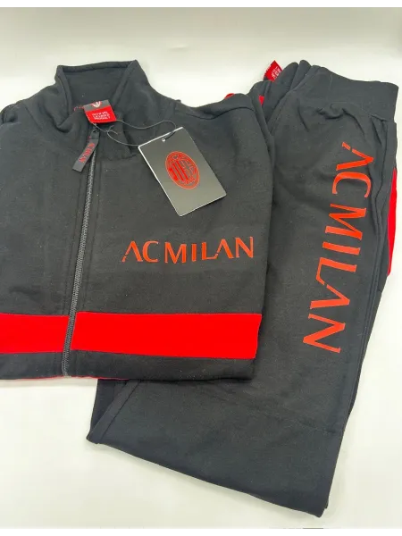 Acquista ora TUTA UOMO FELPA FULL ZIP COLLECTION 2025-2026 HERMET AC MILAN PIGMF101090 su nonsolointimo1994.com 2
