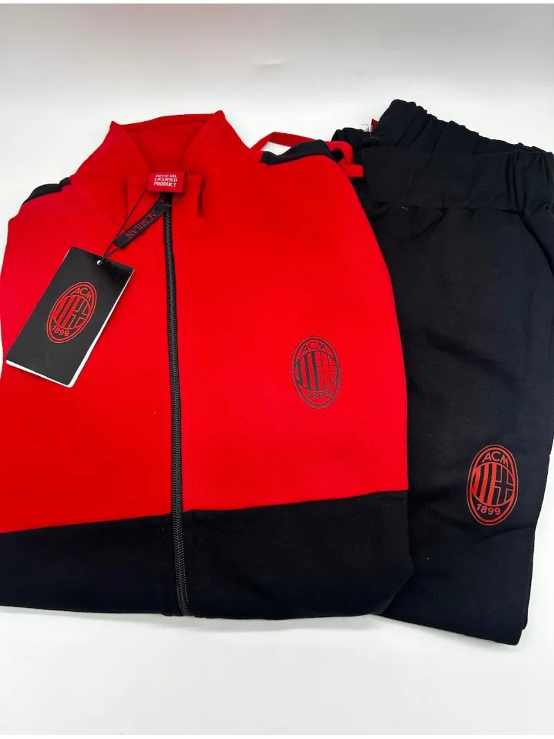 Acquista ora TUTA UOMO FELPA FULL ZIP COLLECTION 2025-2026 HERMET AC MILAN PIGMF101085 su nonsolointimo1994.com