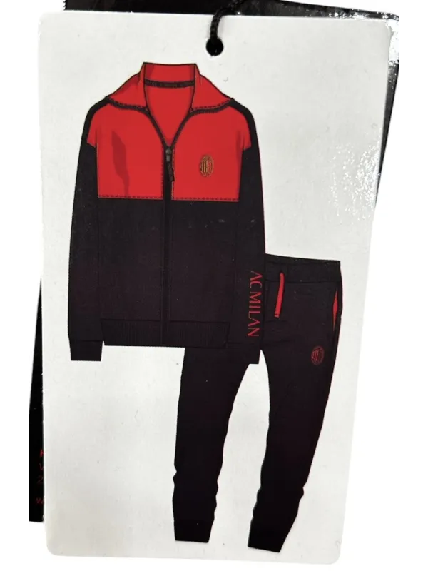 Acquista ora TUTA UOMO FELPA FULL ZIP COLLECTION 2025-2026 HERMET AC MILAN PIGMF101085 su nonsolointimo1994.com