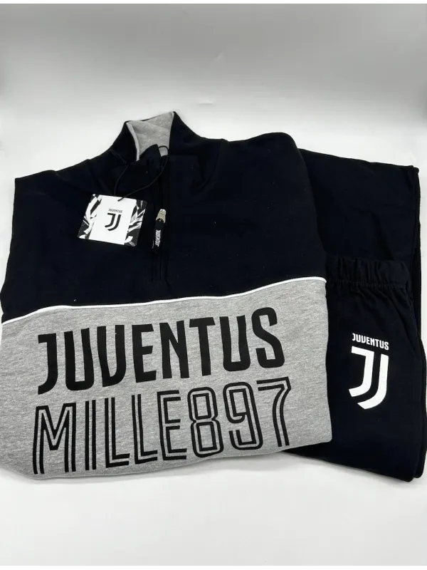 Acquista ora TUTA UOMO FELPA MEZZA ZIP MANICA LUNGA SICEM FC JUVENTUS B2JU14096 su nonsolointimo1994.com