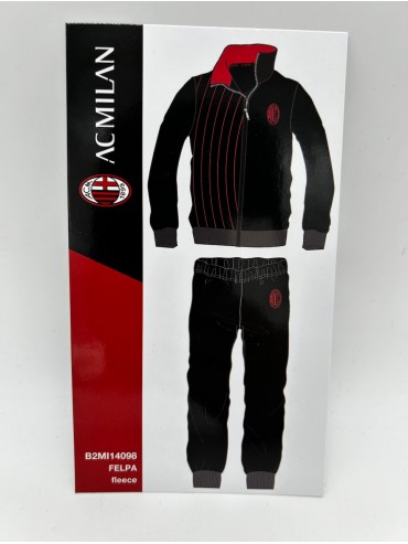 Acquista ora TUTA UOMO FELPA FULL ZIP MANICA LUNGA SICEM AC MILAN B2MI14098 su nonsolointimo1994.com