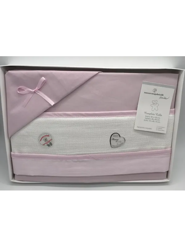 Vendita COMPLETO LENZUOLA CARROZZINO COTONE NEONATO UNISEX BATUFFOLINI