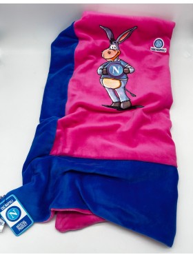 COPERTA CARROZZINO FODERATA CINIGLIA NEONATA FEMMINA SSC NAPOLI CONN2