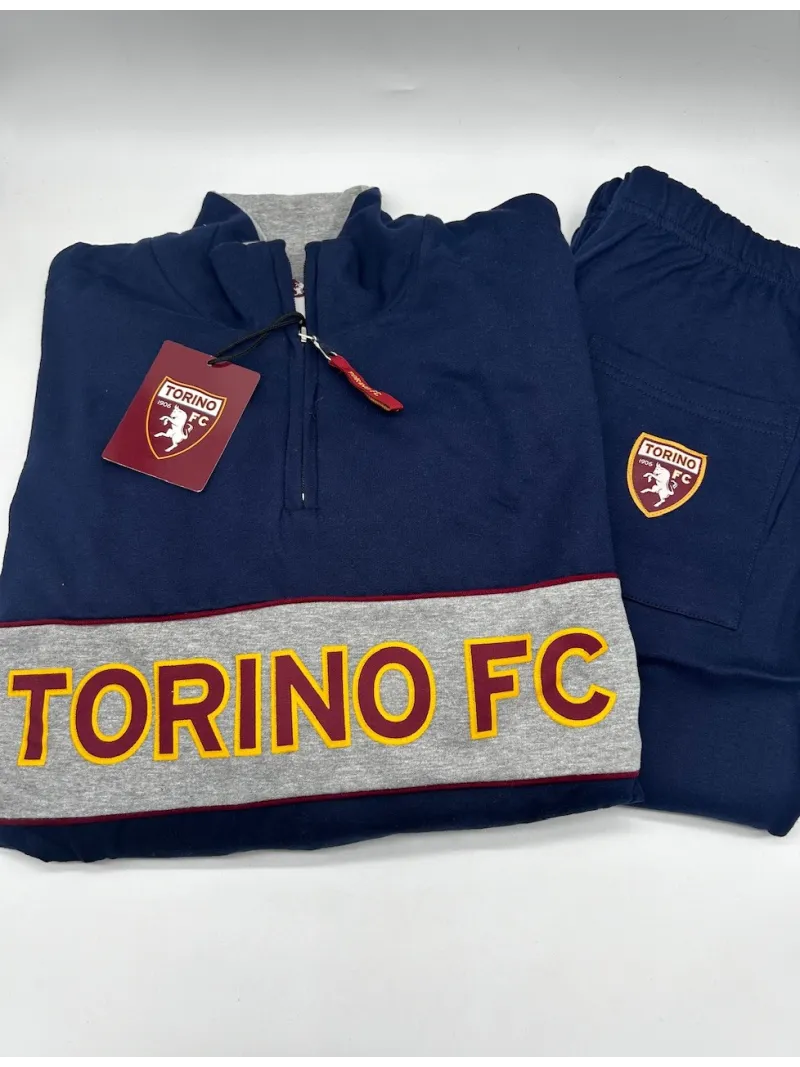 Acquista ora TUTA UOMO FELPA MEZZA ZIP MANICA LUNGA SICEM TORINO FC B2TO14096 su nonsolointimo1994.com