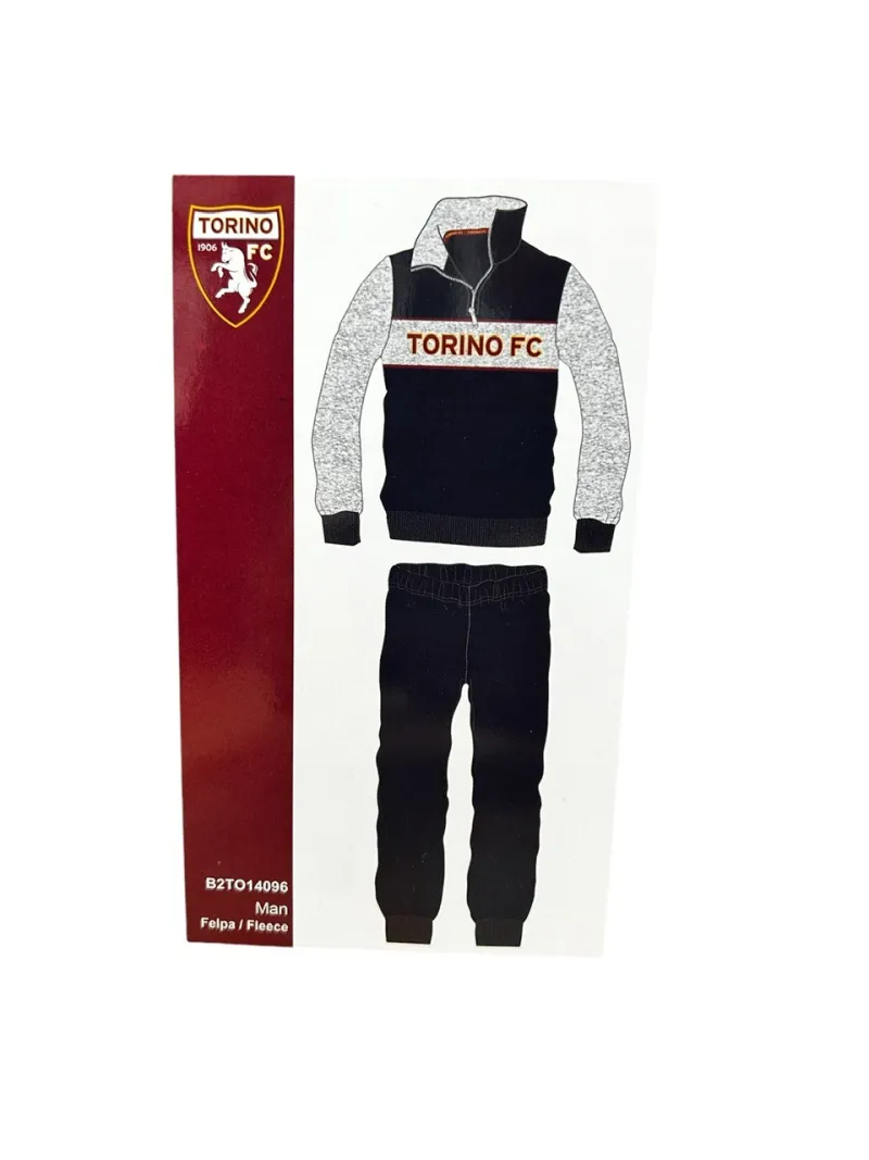 Acquista ora TUTA UOMO FELPA MEZZA ZIP MANICA LUNGA SICEM TORINO FC B2TO14096 su nonsolointimo1994.com