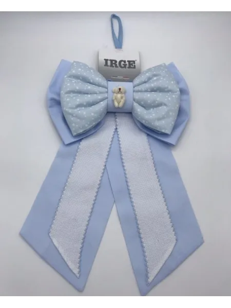 PERSONALIZZAZIONE COCCARDA NASCITA FIOCCO TELA AIDA COTONE NEONATO NEONATA IRGE 1031