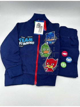 TUTA BAMBINO FELPA FULL ZIP PJMASKS DISNEY PL32007