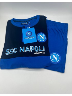 PIGIAMA RAGAZZO SOTTUOMO CALDO COTONE MANICA LUNGA SSC NAPOLI CNI003AJ