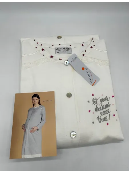Vendita CAMICIA CLINICA DONNA APERTA DAVANTI MANICA LUNGA MAMINA 2