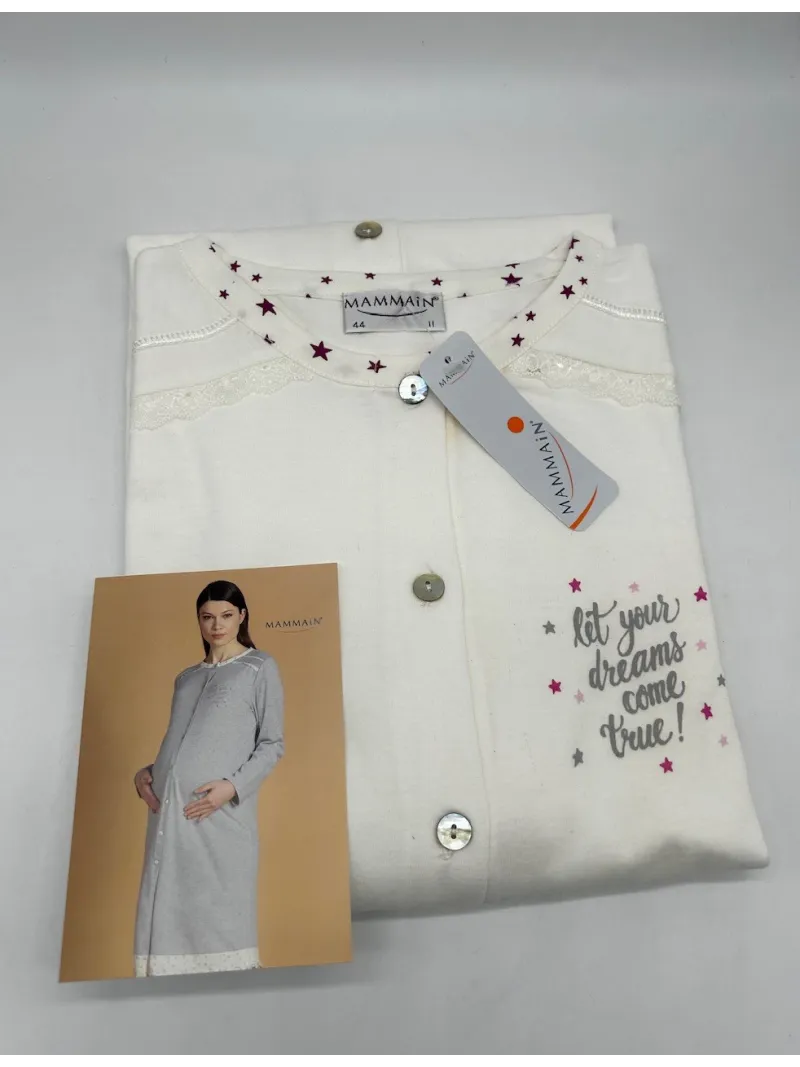 Vendita CAMICIA CLINICA DONNA APERTA DAVANTI MANICA LUNGA MAMINA