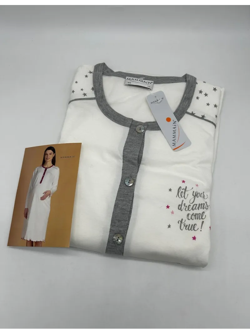 Vendita CAMICIA CLINICA DONNA APERTA DAVANTI MANICA LUNGA MAMINA