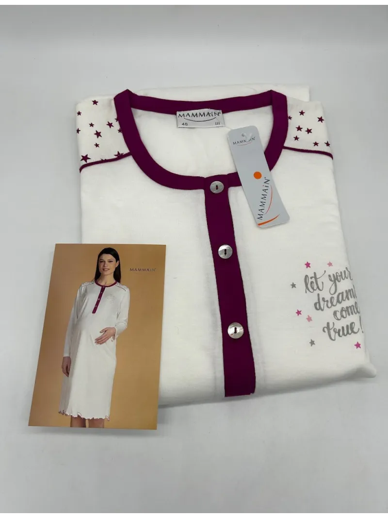 Vendita CAMICIA CLINICA DONNA APERTA DAVANTI MANICA LUNGA MAMINA