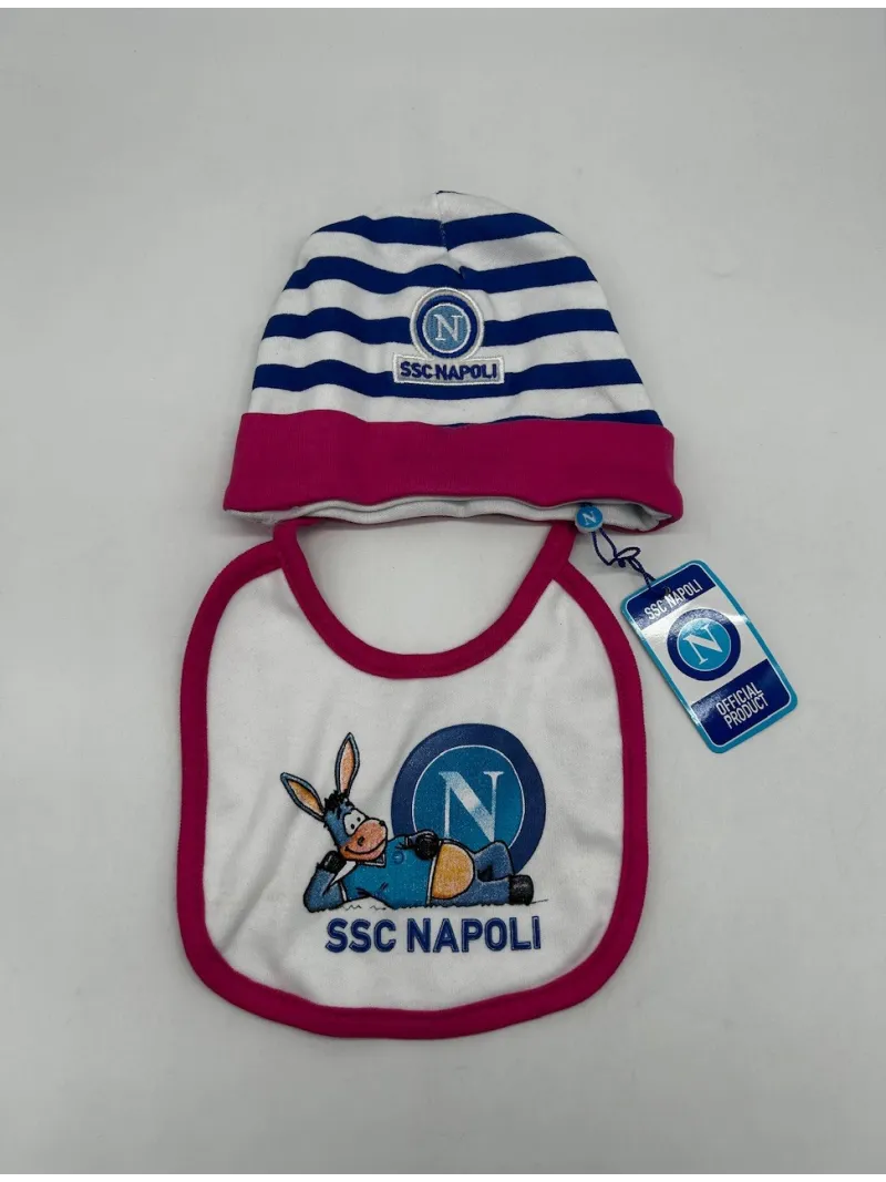 Acquista ora SET CAPPELLINO + BAVETTA NEONATA COTONE 100% ZERO&CO. SSC NAPOLI SETNN6 su nonsolointimo1994.com