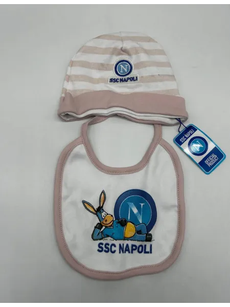 Acquista ora SET CAPPELLINO + BAVETTA NEONATA COTONE 100% ZERO&CO. SSC NAPOLI SETNN6 su nonsolointimo1994.com