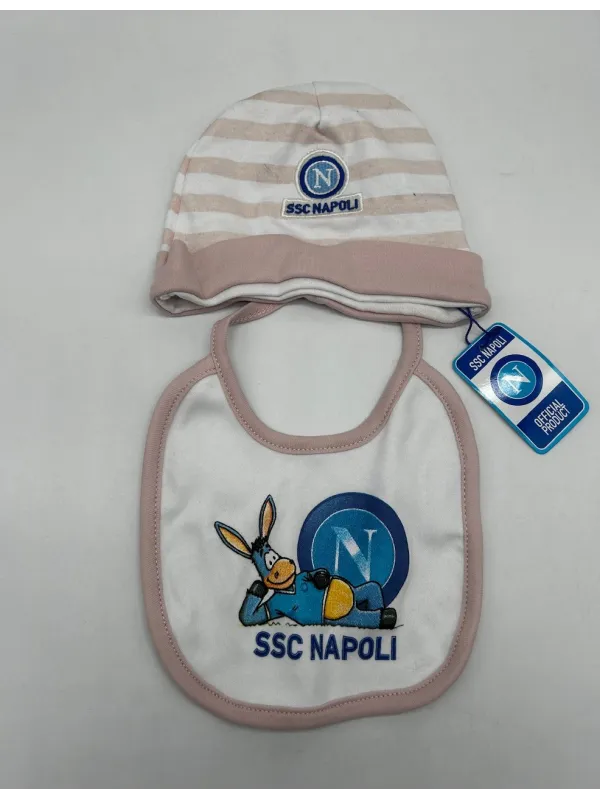 Acquista ora SET CAPPELLINO + BAVETTA NEONATA COTONE 100% ZERO&CO. SSC NAPOLI SETNN6 su nonsolointimo1994.com