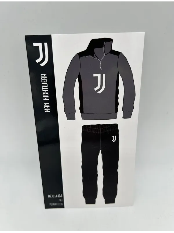 PIGIAMA TUTA RAGAZZO SOTTUOMO PILE MEZZA ZIP MANICA LUNGA SICEM FC JUVENTUS B2JU15134.021