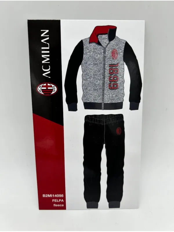 Acquista ora TUTA RAGAZZO SOTTUOMO FELPA FULL ZIP MANICA LUNGA SICEM AC MILAN B2MI15098 su nonsolointimo1994.com