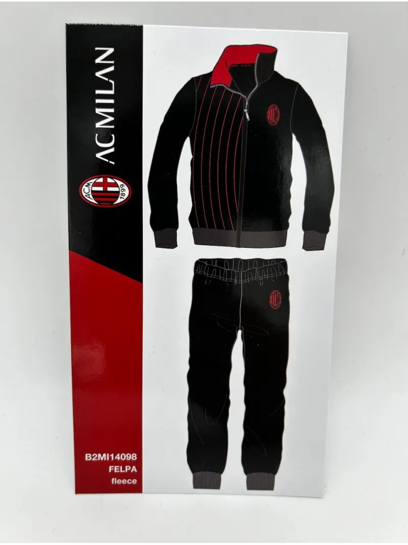Acquista ora TUTA RAGAZZO SOTTUOMO FELPA FULL ZIP MANICA LUNGA SICEM AC MILAN B2MI15098 su nonsolointimo1994.com
