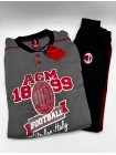 PIGIAMA RAGAZZO SOTTUOMO CALDO COTONE AC MILAN MI15068