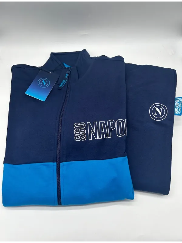 Acquista ora TUTA UOMO FELPA FULL ZIP COLLECTION 2025-2026 HERMET SSC NAPOLI PIGNF101165 su nonsolointimo1994.com