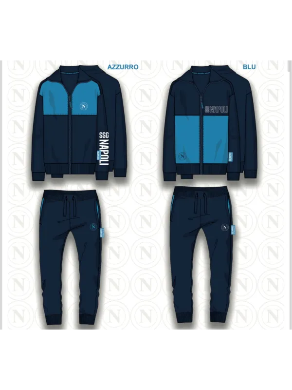 Acquista ora TUTA UOMO FELPA FULL ZIP COLLECTION 2025-2026 HERMET SSC NAPOLI PIGNF101165 su nonsolointimo1994.com