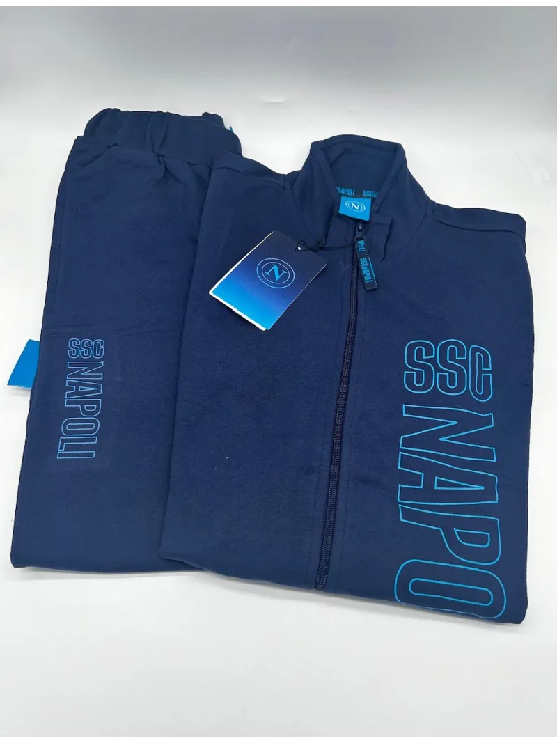 Acquista ora TUTA RAGAZZO SOTTUOMO FELPA FULL ZIP COLLECTION 2025-2026 HERMET SSC NAPOLI PIGNF201160 su nonsolointimo1994.com