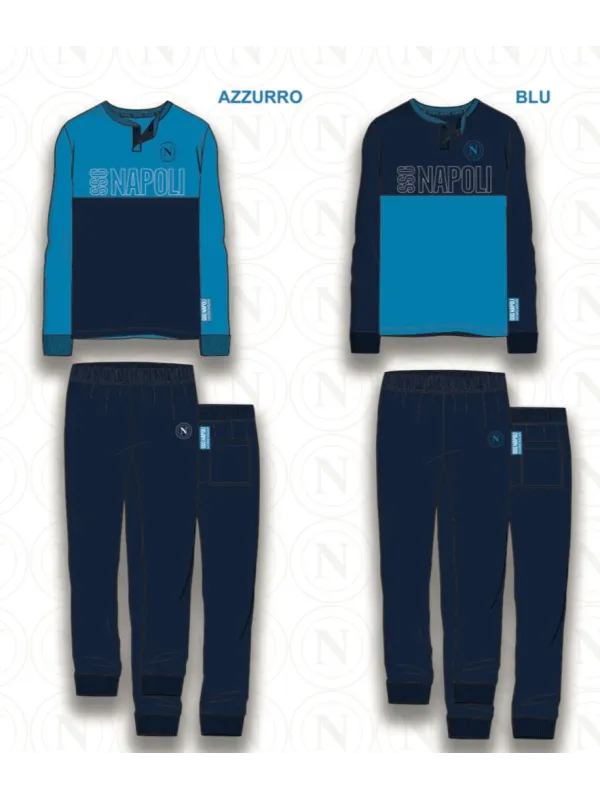 Acquista ora PIGIAMA UOMO CALDO COTONE COLLECTION 2024-2025 HERMET SSC NAPOLI PIGNT101175 su nonsolointimo1994.com