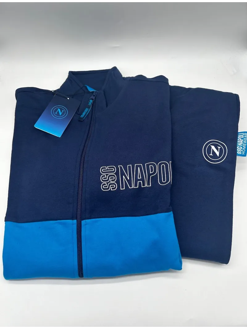 Acquista ora TUTA RAGAZZO SOTTUOMO FELPA FULL ZIP COLLECTION 2025-2026 HERMET SSC NAPOLI PIGNF201165 su nonsolointimo1994.com