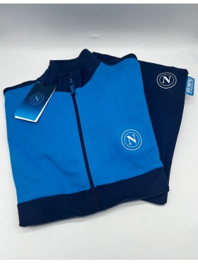 TUTA RAGAZZO SOTTUOMO FELPA FULL ZIP COLLECTION 2024-2025 HERMET SSC NAPOLI PIGNF201165