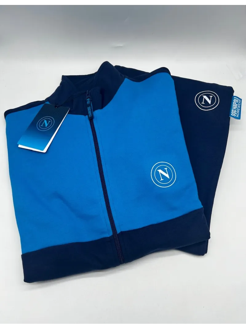Acquista ora TUTA RAGAZZO SOTTUOMO FELPA FULL ZIP COLLECTION 2025-2026 HERMET SSC NAPOLI PIGNF201165 su nonsolointimo1994.com