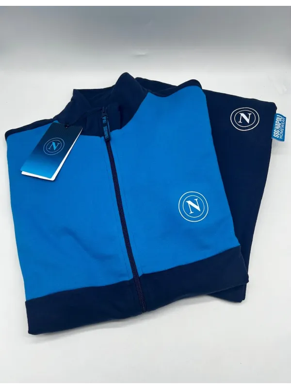 Acquista ora TUTA RAGAZZO SOTTUOMO FELPA FULL ZIP COLLECTION 2025-2026 HERMET SSC NAPOLI PIGNF201165 su nonsolointimo1994.com