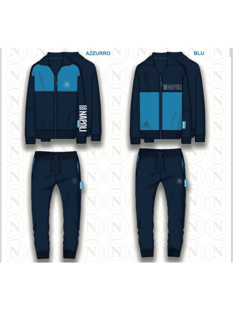 Acquista ora TUTA RAGAZZO SOTTUOMO FELPA FULL ZIP COLLECTION 2025-2026 HERMET SSC NAPOLI PIGNF201165 su nonsolointimo1994.com