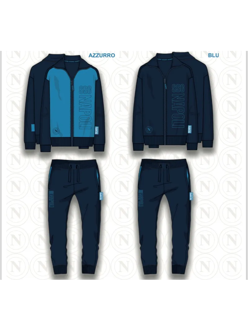 Acquista ora TUTA UOMO FELPA FULL ZIP COLLECTION 2025-2026 HERMET SSC NAPOLI PIGNF101160 su nonsolointimo1994.com