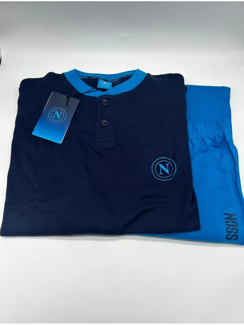 Acquista ora PIGIAMA RAGAZZO SOTTUOMO CALDO COTONE COLLECTION 2025-2026 HERMET SSC NAPOLI PIGNT201170 su nonsolointimo1994.com