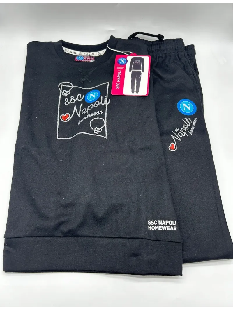Acquista ora TUTA PIGIAMA RAGAZZA SOTTODONNA CALDO COTONE ZERO&CO. SSC NAPOLI CN504IJ su nonsolointimo1994.com