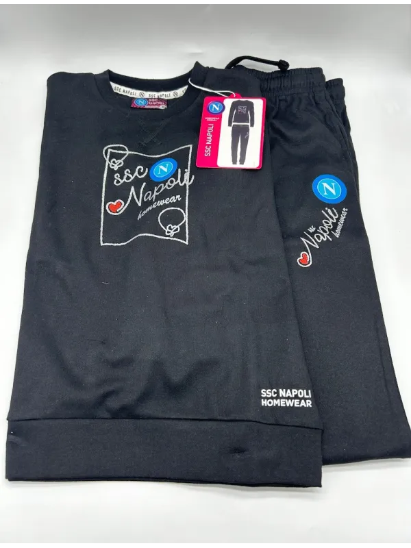 Acquista ora TUTA PIGIAMA RAGAZZA SOTTODONNA CALDO COTONE ZERO&CO. SSC NAPOLI CN504IJ su nonsolointimo1994.com