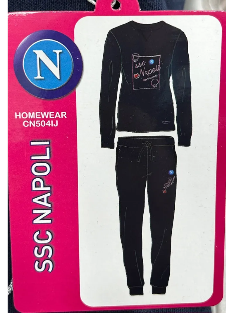 Acquista ora TUTA PIGIAMA RAGAZZA SOTTODONNA CALDO COTONE ZERO&CO. SSC NAPOLI CN504IJ su nonsolointimo1994.com