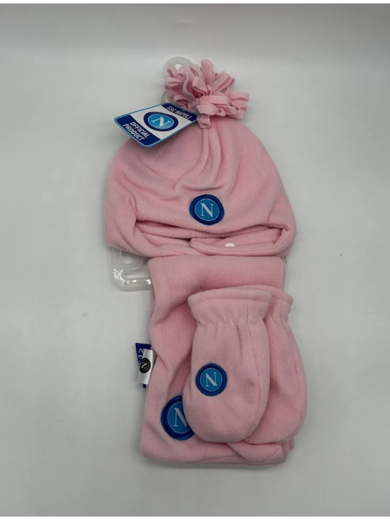 Acquista ora COMPLETO MICROPILE CAPPELLO SCIARPA GUANTI NEONATA ZERO&CO SSC NAPOLI 90567 su nonsolointimo1994.com