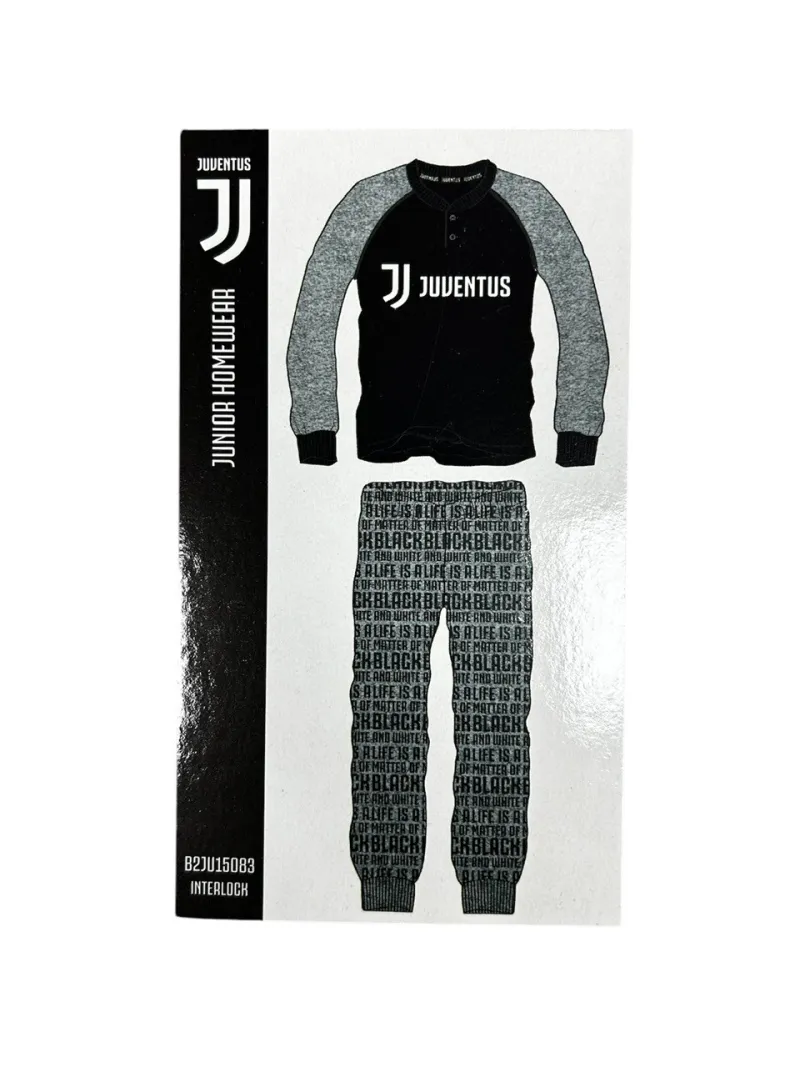 Acquista ora PIGIAMA RAGAZZO SOTTUOMO CALDO COTONE MANICA LUNGA FC JUVENTUS B2JU15083 su nonsolointimo1994.com