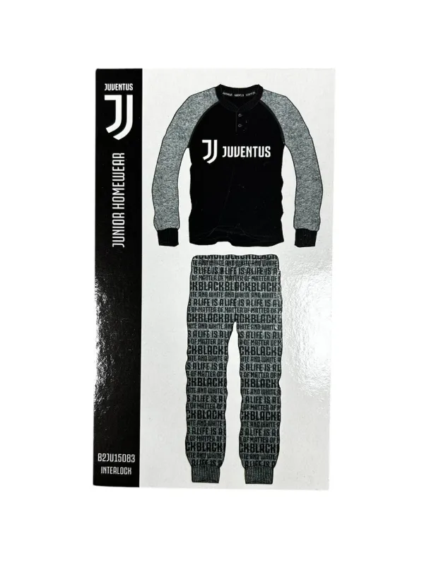 Acquista ora PIGIAMA RAGAZZO SOTTUOMO CALDO COTONE MANICA LUNGA FC JUVENTUS B2JU15083 su nonsolointimo1994.com