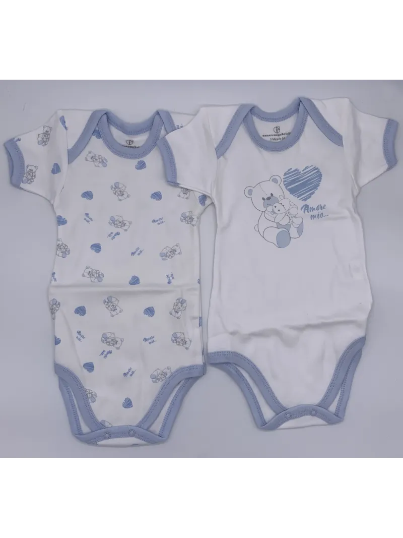 Vendita BODY NEONATO MEZZA MANICA COTONE 2 PEZZI NAZARENO GABRIELLI