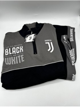 TUTA UOMO FELPA MEZZA ZIP MANICA LUNGA SICEM FC JUVENTUS JU14069