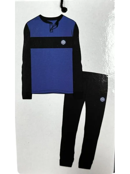 Acquista ora PIGIAMA RAGAZZO SOTTUOMO CALDO COTONE COLLECTION 2025-2026 HERMET FC INTER PIGIT201145 su nonsolointimo1994.com 2