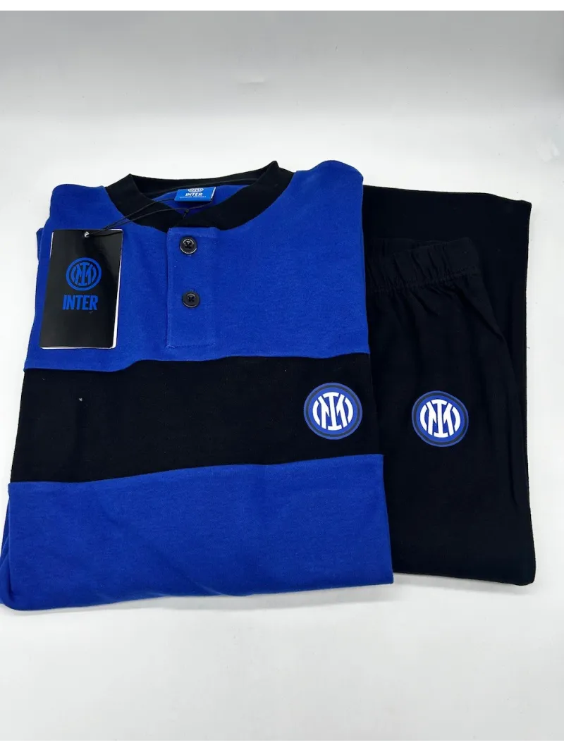 Acquista ora PIGIAMA RAGAZZO SOTTUOMO CALDO COTONE COLLECTION 2025-2026 HERMET FC INTER PIGIT201145 su nonsolointimo1994.com