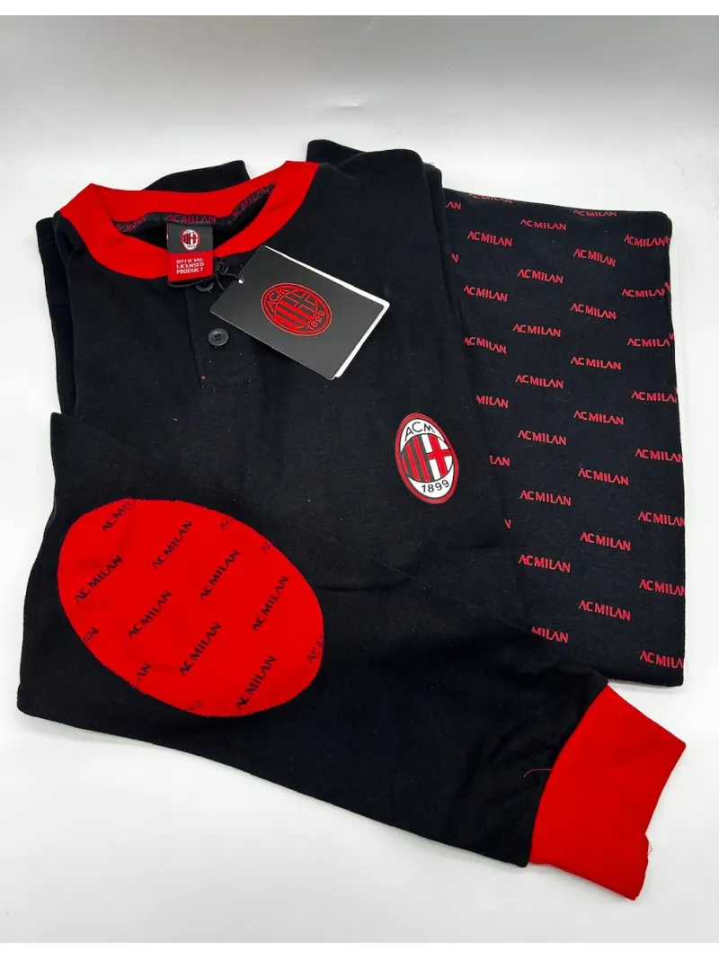 Acquista ora PIGIAMA UOMO CALDO COTONE COLLECTION 2025-2026 HERMET AC MILAN PIGMT101095 su nonsolointimo1994.com