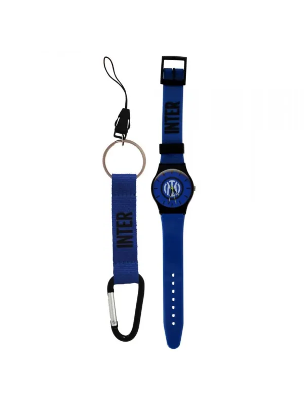 KIT OROLOGIO E PORTACHIAVI GIEMME FC INTER OFFICIAL IN1306