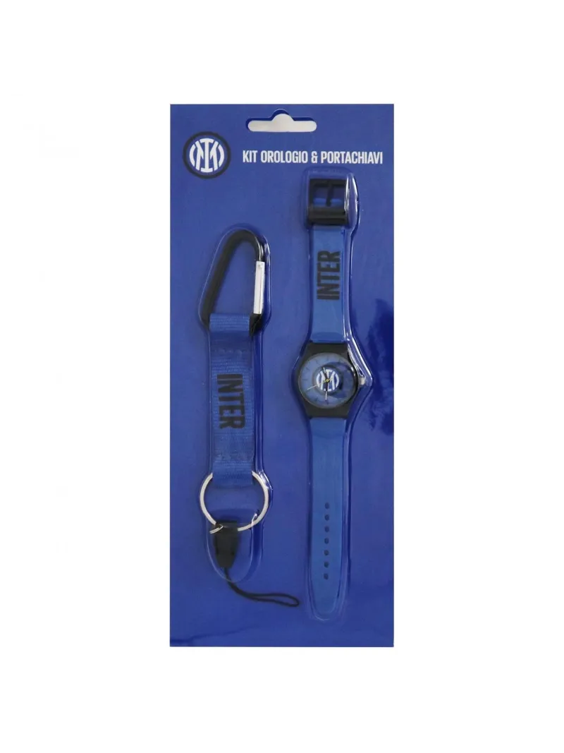 KIT OROLOGIO E PORTACHIAVI GIEMME FC INTER OFFICIAL IN1306