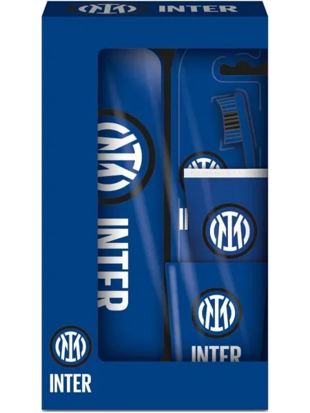 Acquista ora SPAZZOLINO + DENTIFRICIO + BICCHIERE + ASTUCCIO GIEMME FC INTER OFFICIAL su nonsolointimo1994.com